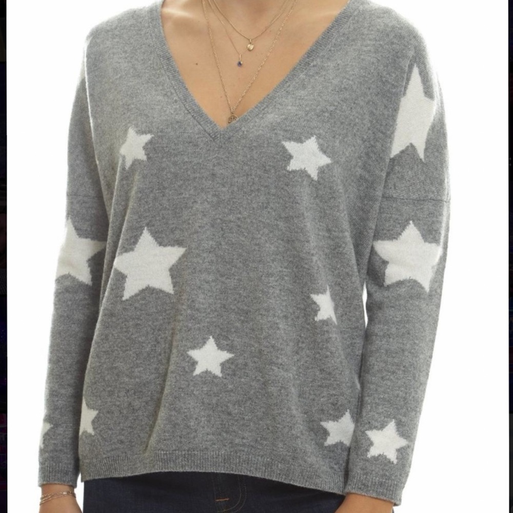 143 Story Grey Starry Night Sweater